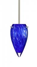 Besa Lighting 1TT-412586-LED-SN - Besa Juli LED Pendant Blue Cloud Satin Nickel 1x9W LED