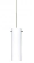 Besa Lighting 1XP-493007-SN - Besa Pendant Copa Satin Nickel Opal Matte 1x50W GY6.35