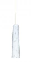 Besa Lighting 1XT-567419-LED-SN - Besa Camino Pendant Satin Nickel Carrera 1x50W Halogen