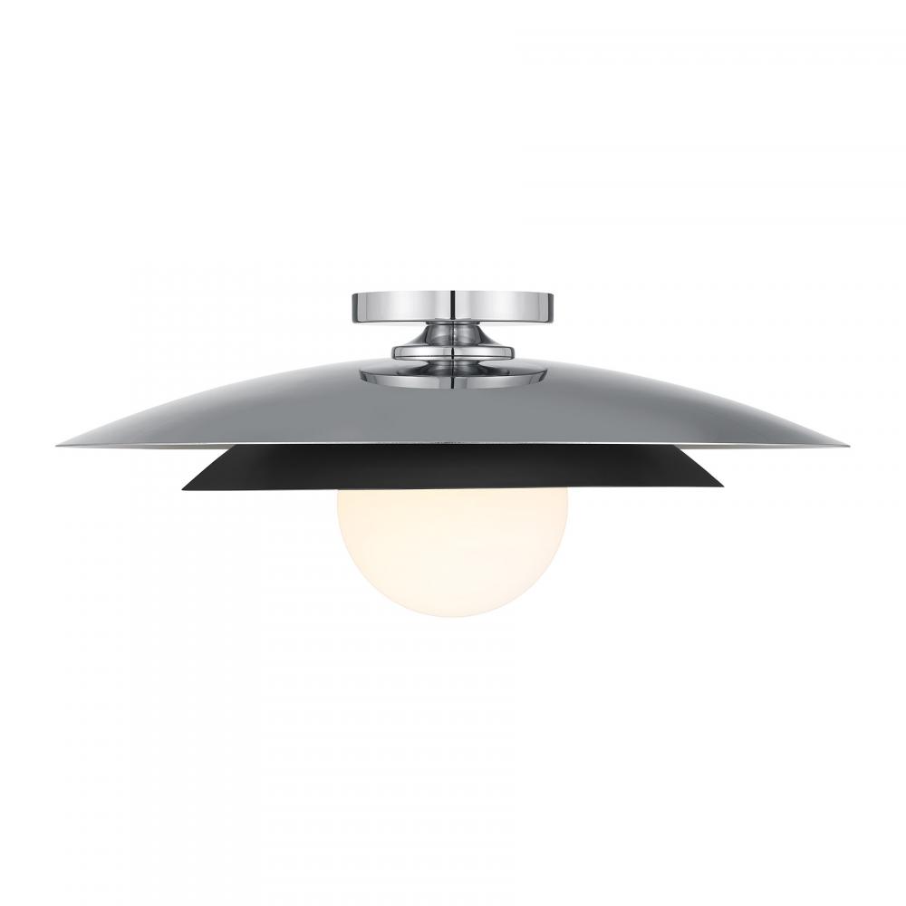 Sherrer 1-Light Ceiling Light in Chrome