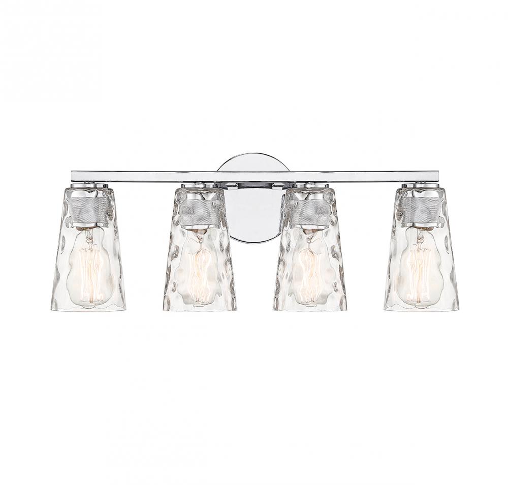 Gordon 4-Light Bathroom Vanity Light in Chrome