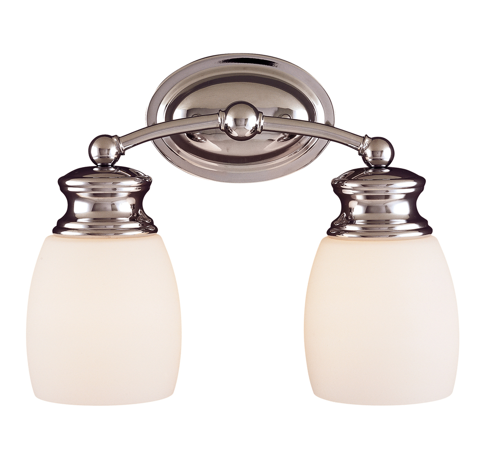 Elise 2-light Bathroom Vanity Light In Polished Chrome