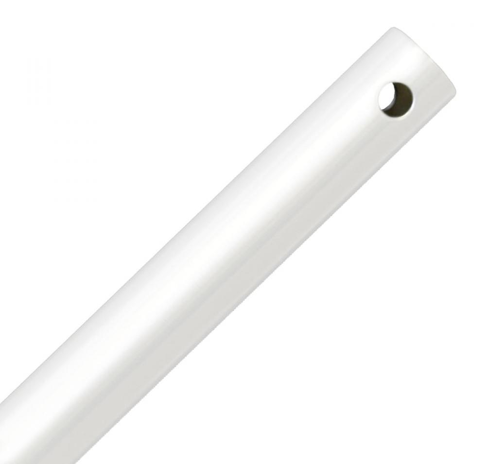 36&#34; Downrod in Matte White