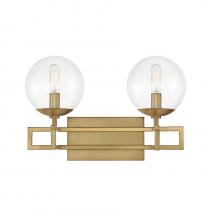 Savoy House 8-1860-2-322 - Crosby 2-Light Bathroom Vanity Light in Warm Brass