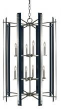 Framburg Limited Editions F-L1062 BN/MBLACK - 12-Light Brushed Nickel/Matte Black Bucolic Chandelier