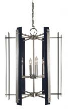 Framburg Limited Editions F-L1066 BN/MBLACK - 6-Light Brushed Nickel/Matte Black Bucolic Chandelier