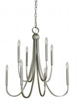 Framburg Limited Editions F-L1129 BN - 8-LIGHT BRUSHED NICKEL ALEXANDRIA CHANDELIER