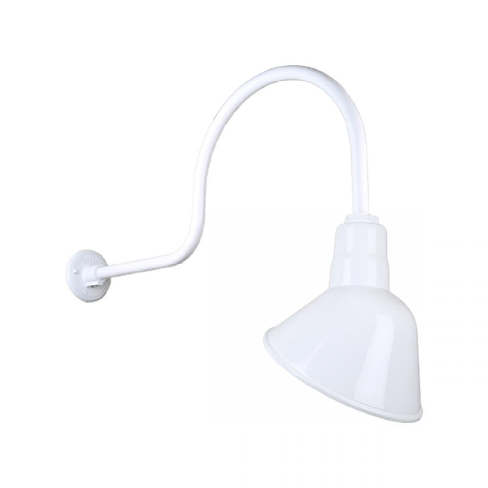 10&#34; Gooseneck Light Angle Shade, QSNHL-C Arm