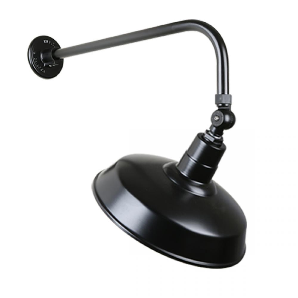 18&#34; Gooseneck Light Warehouse Shade, QSNB-13 Arm, Swivel Knuckle Accessory