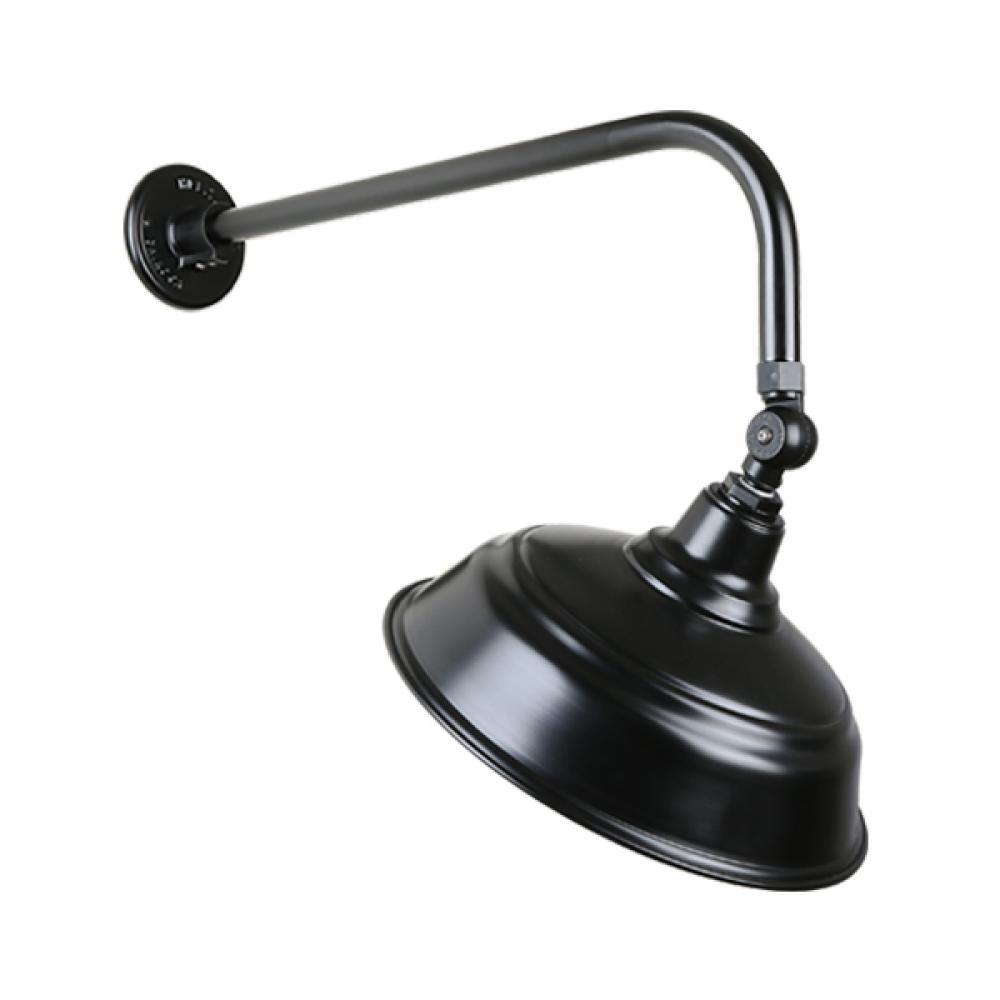 17&#34; Gooseneck Light Warehouse Shade, QSNB-13 Arm, Swivel Knuckle Accessory