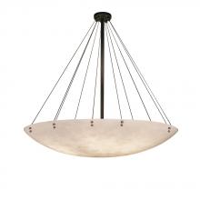  CLD-9668-35-DBRZ-F1-LED12-12000 - 72" Round LED Pendant Bowl w/ Finials