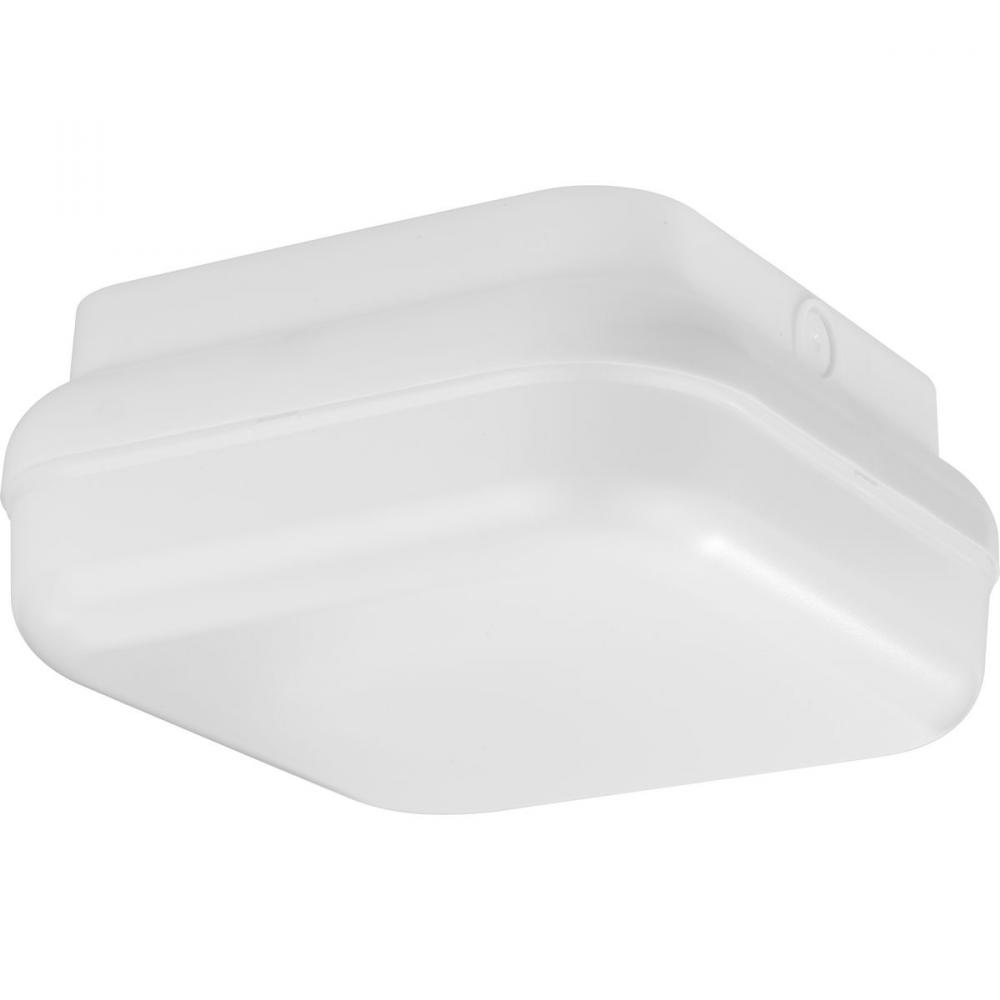 Hard Nox Collection White 10&#34; Square Flush Mount Light