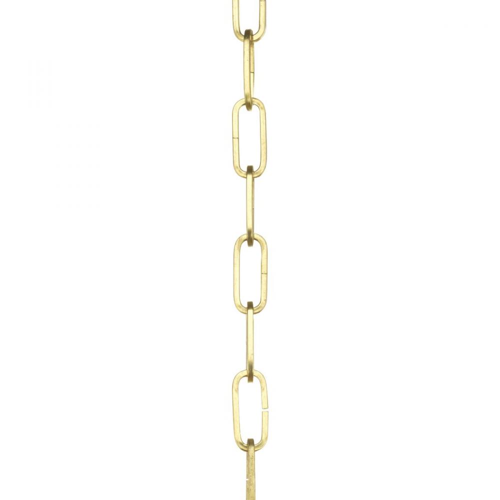 Accessory Chain - 10&#39; of 9 Gauge Chain in Brushed Brass