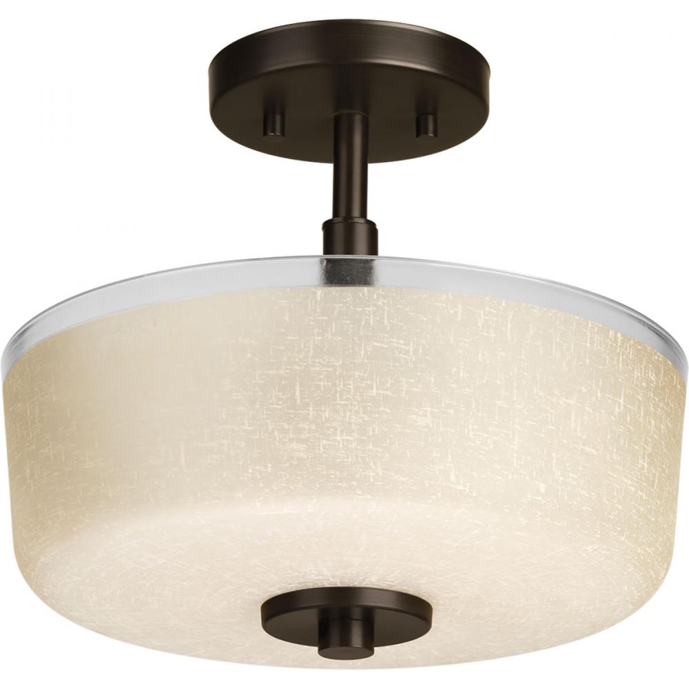 Alexa Collection Two-Light 12-1/4&#34; Semi-Flush