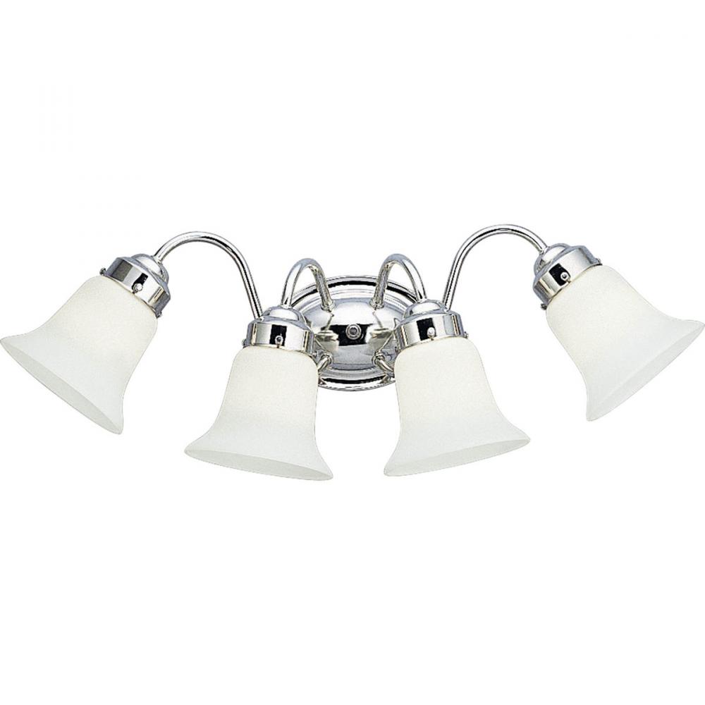 Opal Glass Four-Light Bath Bracket