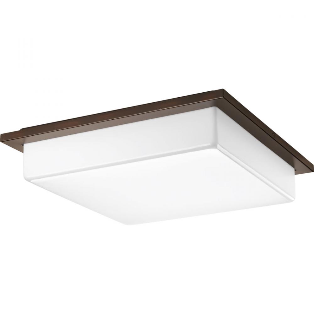 Transit Collection Three-Light 18&#34; LED Flush Mount