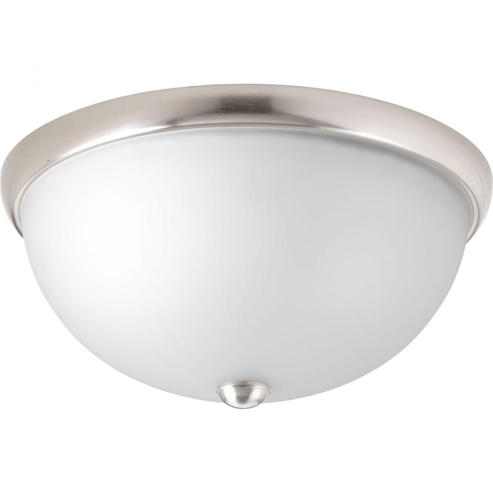 Two-Light 14&#34; Glass Dome Flush Mount