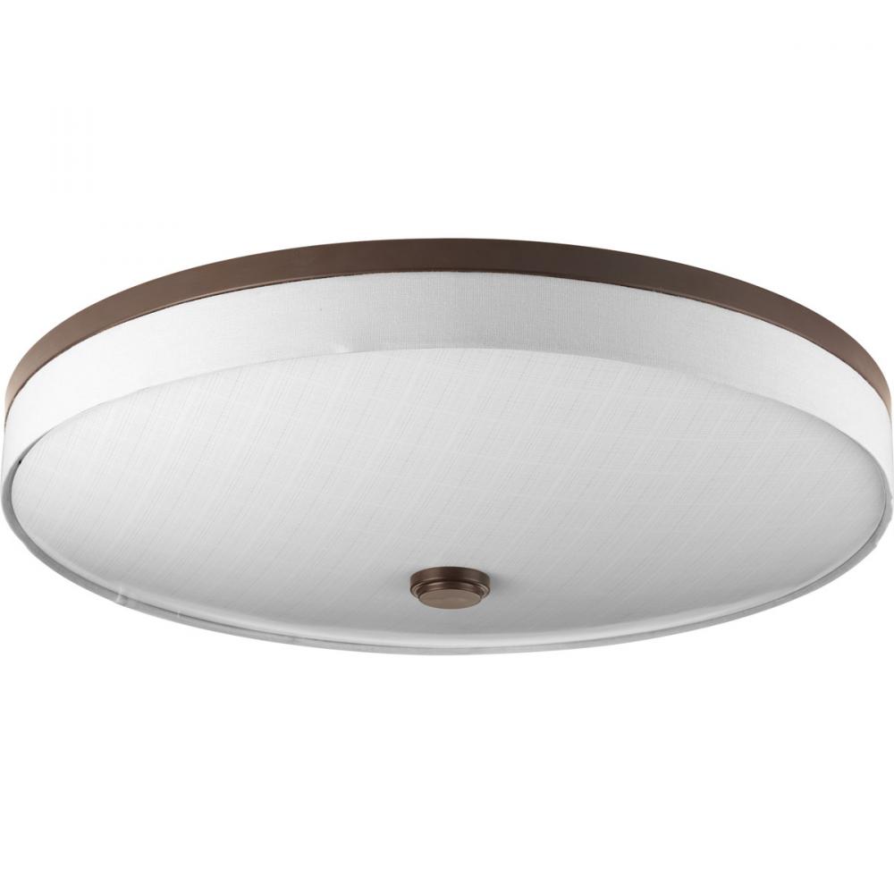 Weaver LED Collection Three-Light LED 22&#34; Flush Mount