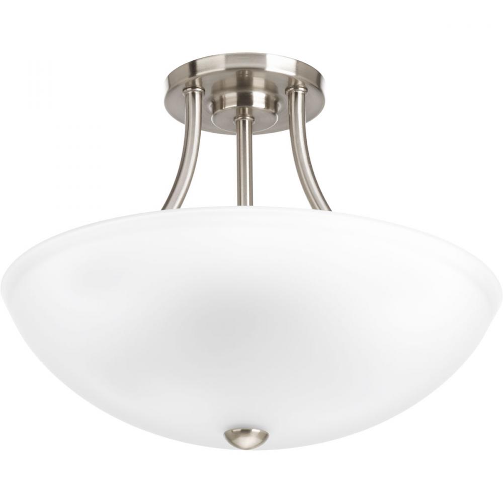 Gather Collection Two-Light 12-7/8&#34; Semi-Flush Convertible