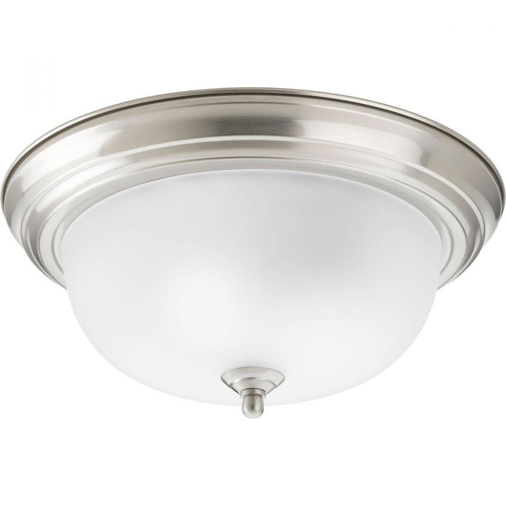 Two-Light Dome Glass 13-1/4&#34; Close-to-Ceiling