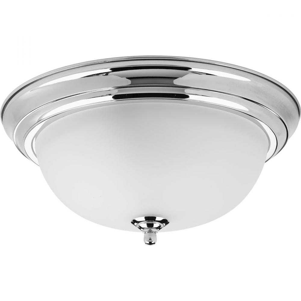 Two-Light Dome Glass 13-1/4&#34; Close-to-Ceiling