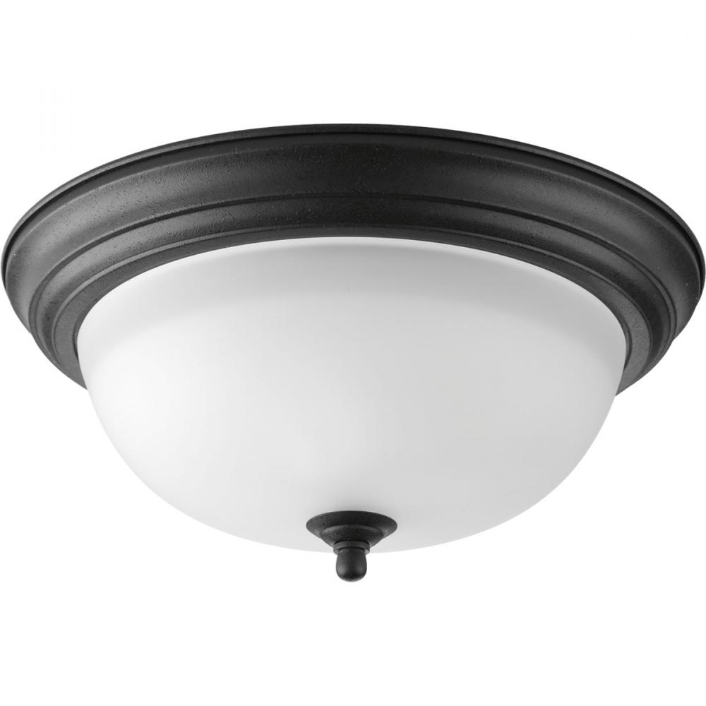 Two-Light Dome Glass 13-1/4&#34; Close-to-Ceiling