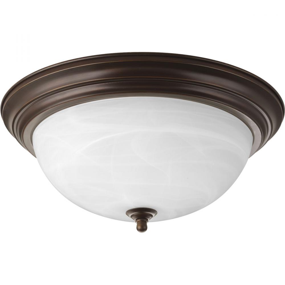 Three-Light Dome Glass 15-1/4&#34; Close-to-Ceiling