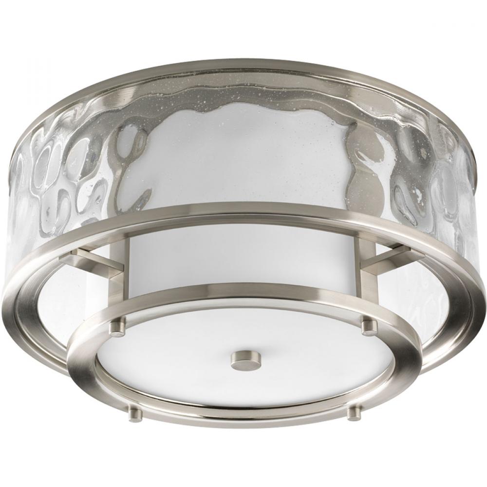 Bay Court Collection Two-Light 15&#34; Flush Mount