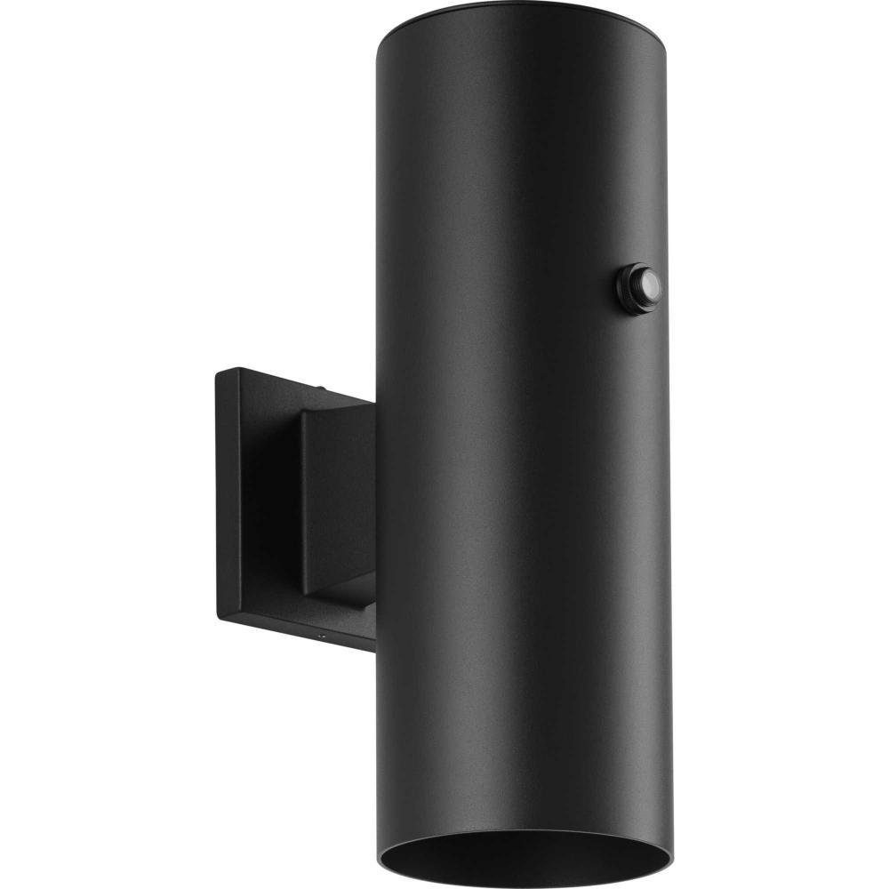 5&#34; Black LED Outdoor Aluminum Up/Down Wall Mount Cylinder with Photocell