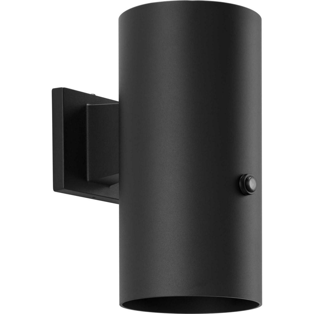 6&#34; Black LED Outdoor Aluminum Wall Mount Cylinder with Photocell