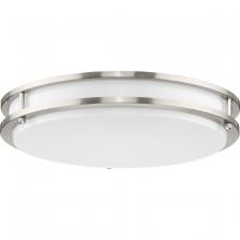 Progress P350275-009-CS - Abide Collection 5-CCT Integrated LED Brushed Nickel Contemporary 14" Medium Flush Mount Light