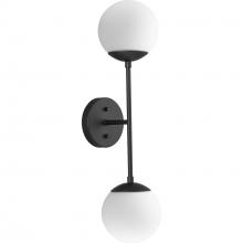 Progress P710130-31M - Haas Collection Two-Light Matte Black Mid-Century Modern Wall Bracket