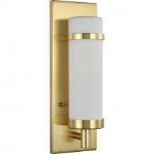 Progress P710087-012 - Hartwick Collection Satin Brass One-Light Wall Sconce