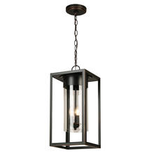 Eglo 203668A - 3x60W Outdoor Pendant w/ Oil Rubbed Bronze Finish & Clear Glass