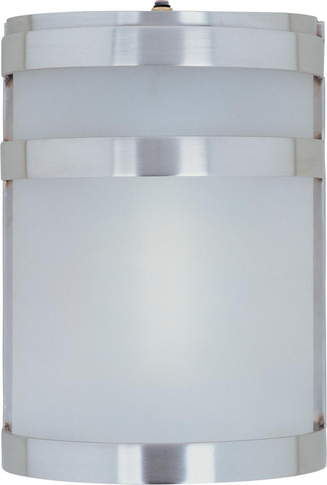 One Light Frosted Glass Outdoor Wall Light