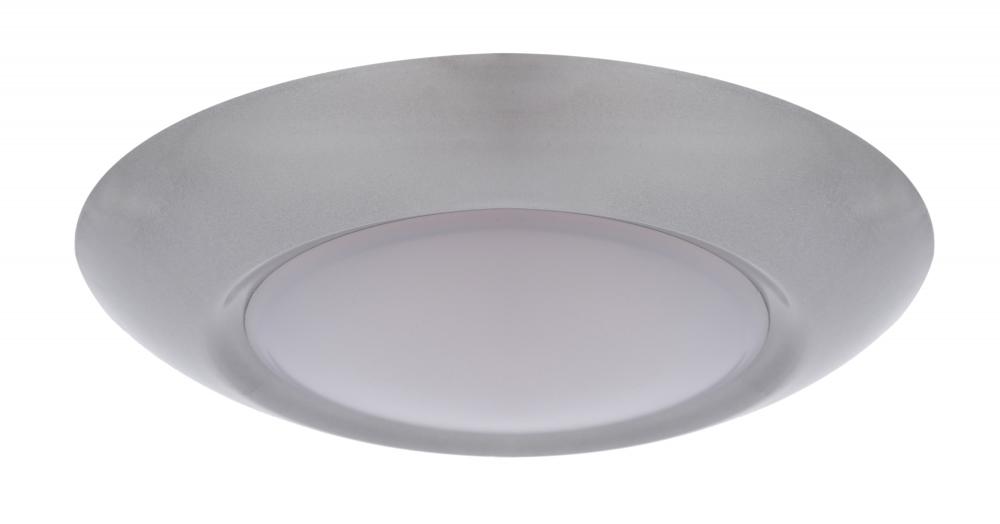 Slim Line 1 Light 11&#34; LED Flushmount in Brushed Satin Nickel