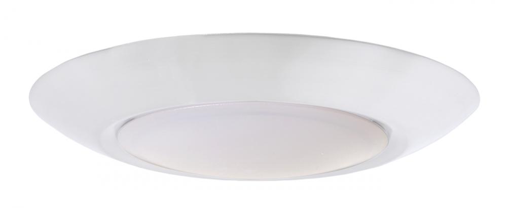 Slim Line 1 Light 4&#34; LED Flushmount in White (6&#34; Overall Diameter)