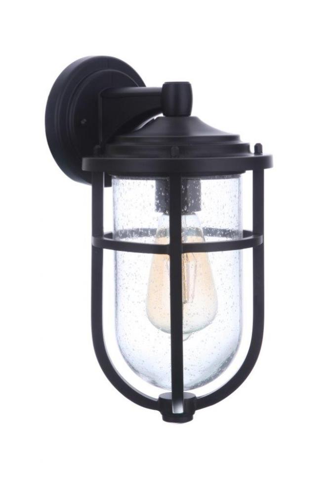 Voyage 1 Light Small Outdoor Wall Lantern in Midnight