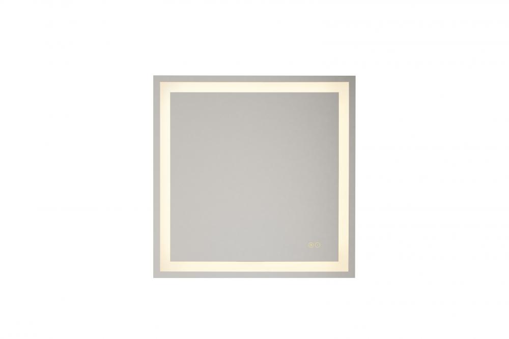 30&#34; x 30&#34; x 1.9&#34; Square LED Mirror, defogger & dimmer, 3000K/4000K/5000K