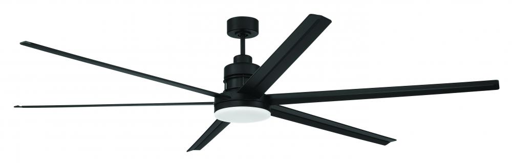 80&#34; Mondo Indoor/Outdoor in Flat Black w/ Flat Black Blades