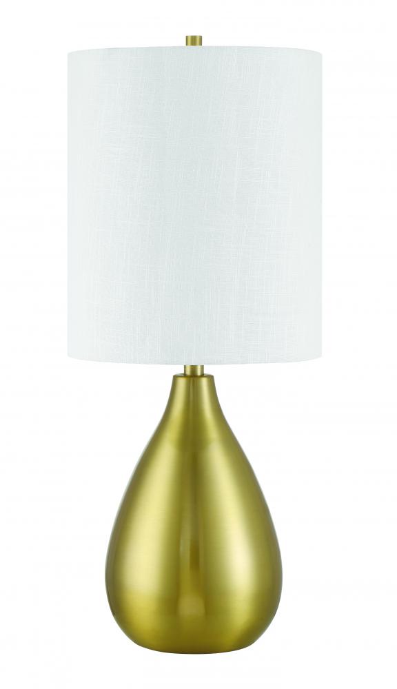 Leri 1 Light Table Lamp in Satin Brass