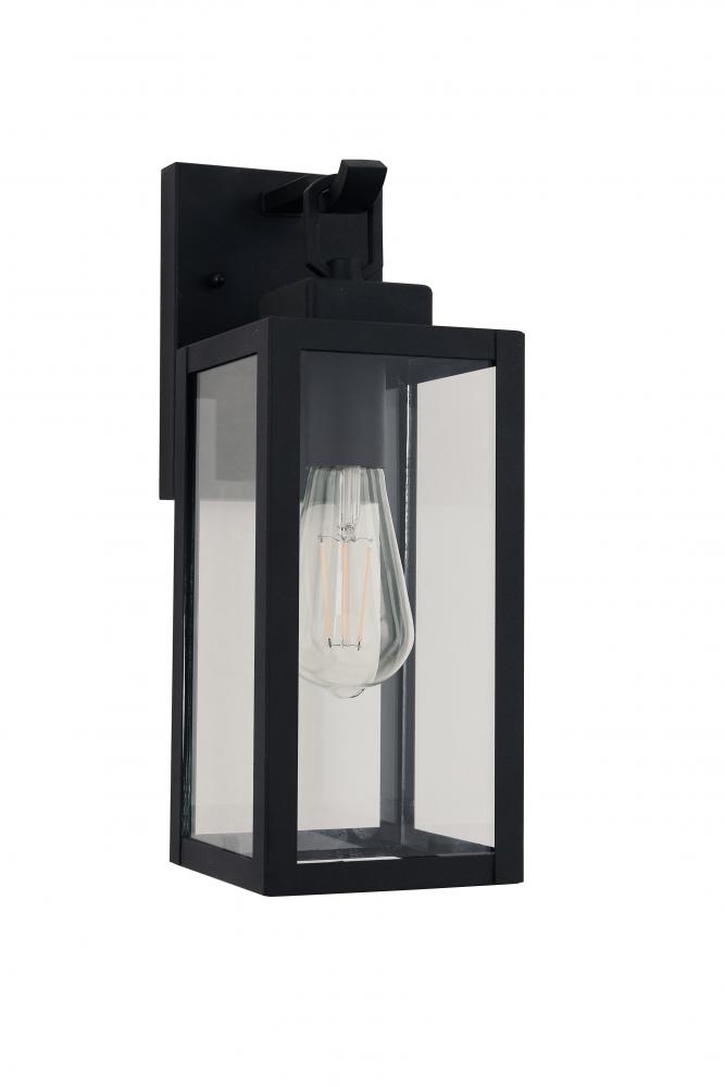 Marin 1 Light 13.75&#34; Outdoor Lantern in Textured Black