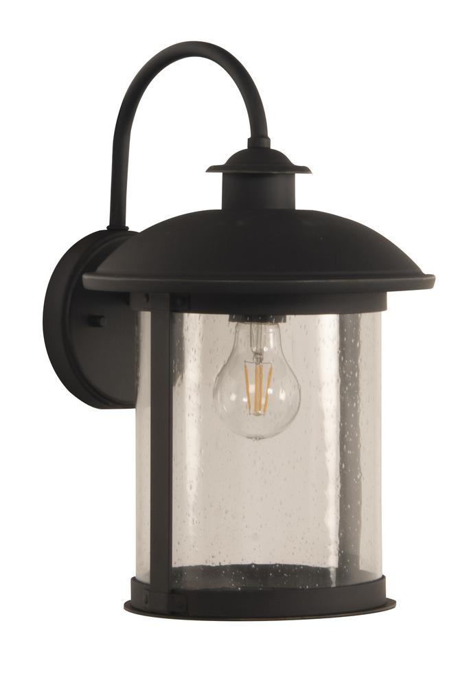 O&#39;Fallon 1 Light Medium Outdoor Wall Lantern in Dark Bronze Gilded