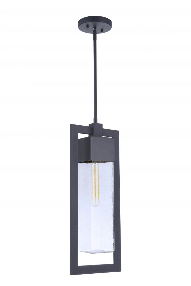 Perimeter 1 Light Large Outdoor Pendant in Midnight