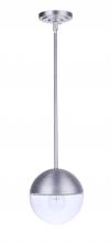 Craftmade ZA3411-SA - Evie 1 Light Outdoor Pendant in Satin Aluminum