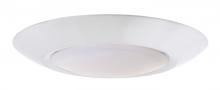 Craftmade X9007-W-LED-4K - Slim Line 1 Light 6" LED Flushmount in White (7" Overall Diameter, 4000K)