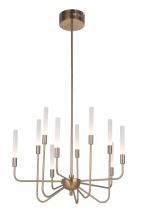 Craftmade 49610-SB-LED - Valdi 10 Light LED Chandelier in Satin Brass