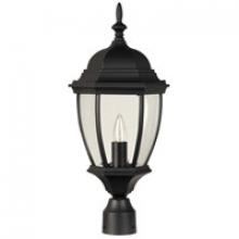 Craftmade Z285-TB - Bent Glass Cast 1 Light Outdoor Post Mount in Textured Black