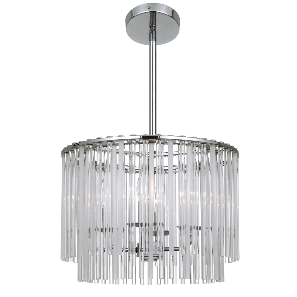 Bleecker 4 Light Polished Chrome Chandelier