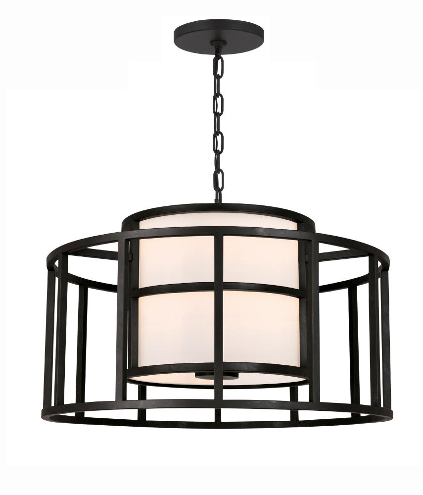 Brian Patrick Flynn for Crystorama Hulton 5 Light Matte Black